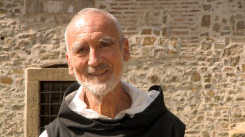 portrait of Brother David Steindl-Rast at Le Celle